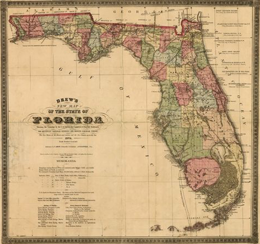 Old Florida Map